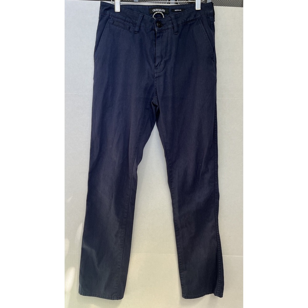 Quiksilver‎ Pants Mens Size 29 Blue RegularChino Flat Front Pants